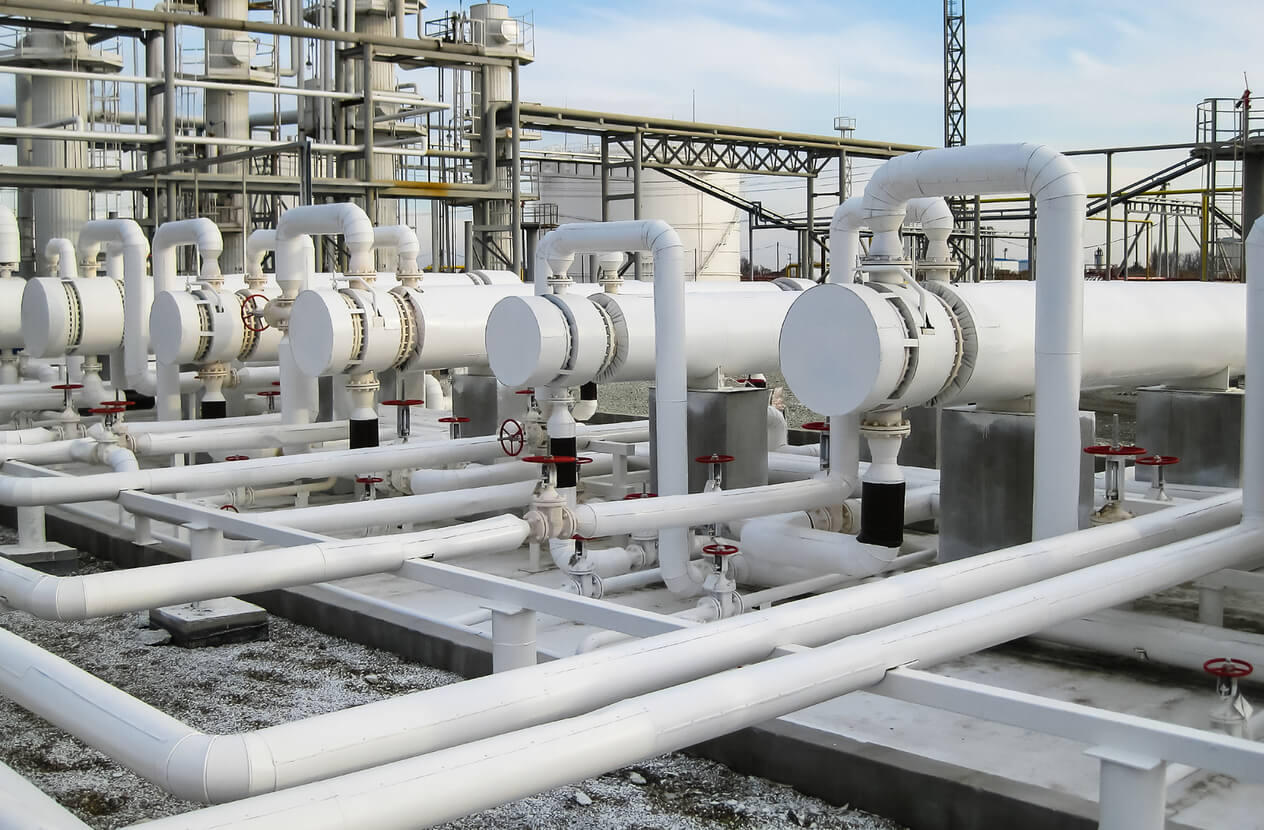 Industrial piping works